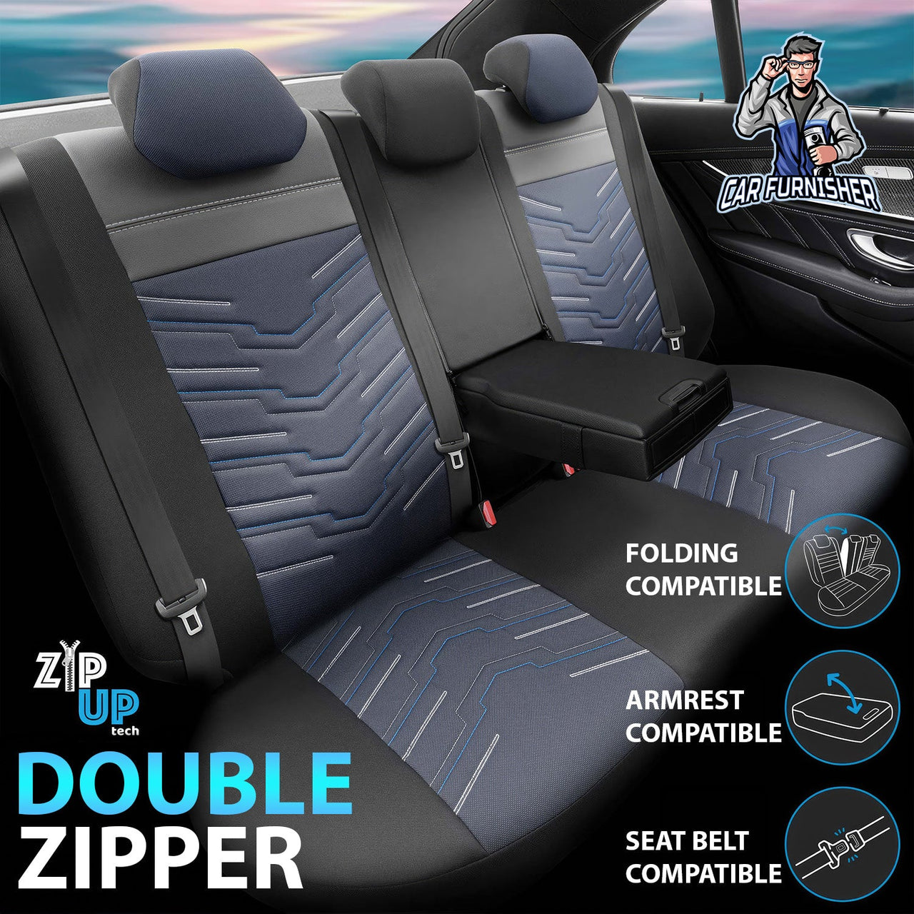 Nissan Navara Seat Covers Reflective Design
