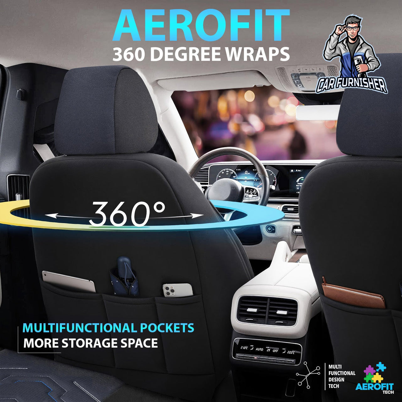 Fiat Marea Seat Covers Reflective Design