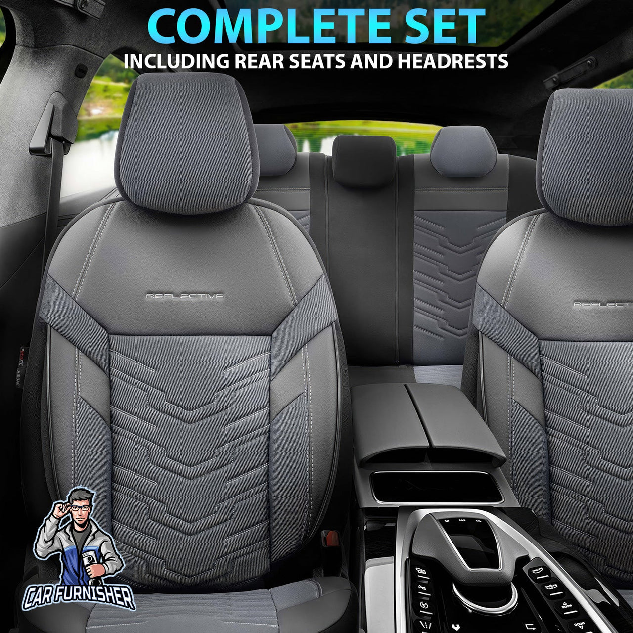 Hyundai Veracruz Seat Covers Reflective Design