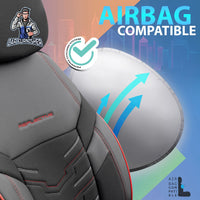 Thumbnail for Nissan Navara Seat Covers Reflective Design