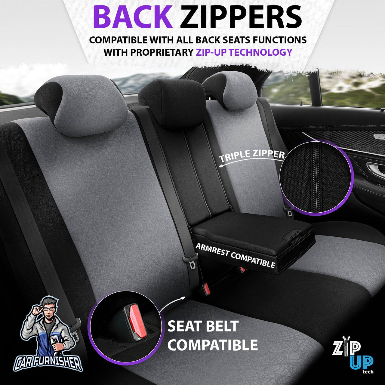 Skoda Kamiq Seat Covers Ruby Design