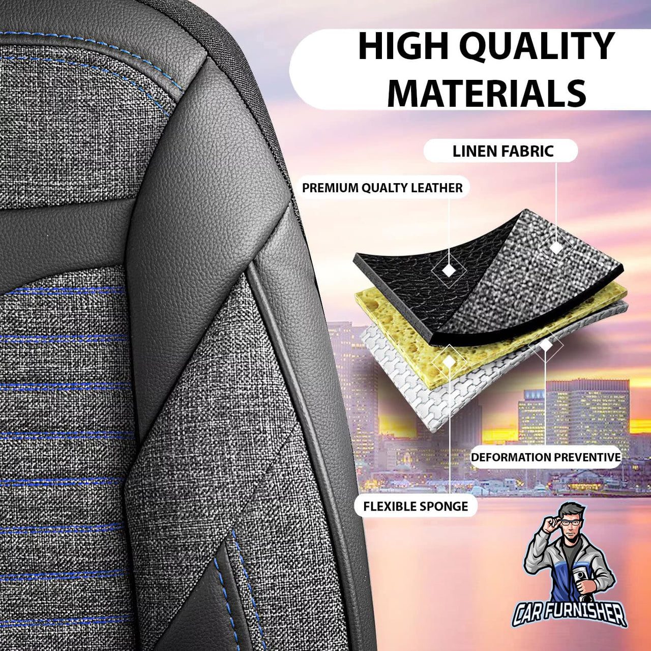 Hyundai Excel Seat Covers Boston Design