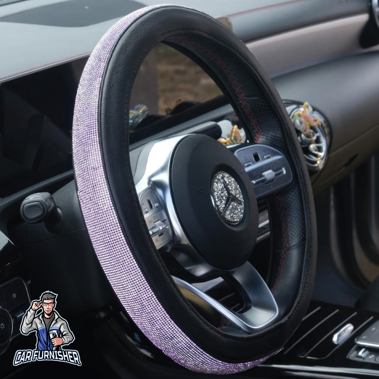 Sparkling Luxury Bling Steering Wheel Cover | Swarovski Crystals