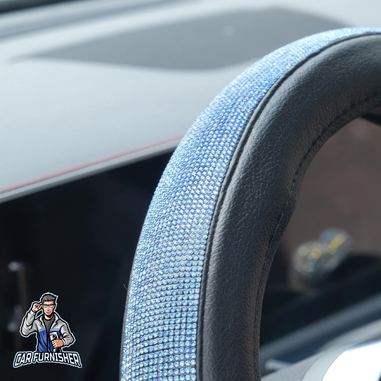 Sparkling Luxury Bling Steering Wheel Cover | Swarovski Crystals