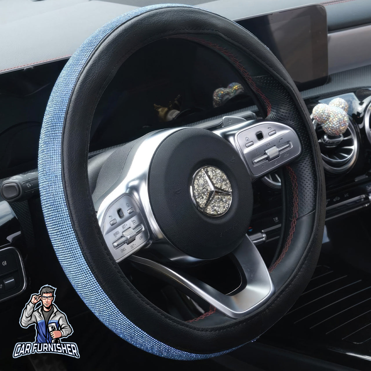 Sparkling Luxury Bling Steering Wheel Cover | Swarovski Crystals