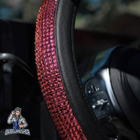 Thumbnail for Sparkling Luxury Steering Wheel Cover | Swarovski Baguette Stones