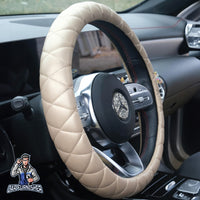Thumbnail for Steering Wheel Cover - Quilted Leather