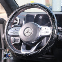 Thumbnail for Steering Wheel Cover - Patent Leather Quilted