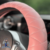 Thumbnail for Steering Wheel Cover - Quilted Leather