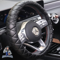 Thumbnail for Steering Wheel Cover - Quilted Leather