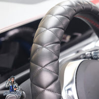 Thumbnail for Steering Wheel Cover - Quilted Leather