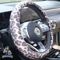Thumbnail for Steering Wheel Cover - Scally Scaled Design Leopard Fabric