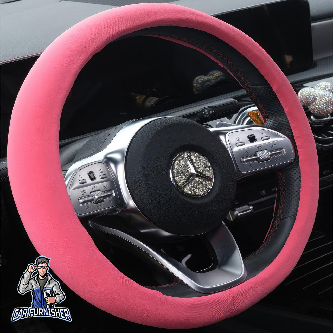 Steering Wheel Cover - Silk Velvet