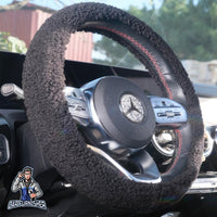 Thumbnail for Steering Wheel Cover - Plush Teddy Texture