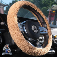 Thumbnail for Steering Wheel Cover - Plush Teddy Texture
