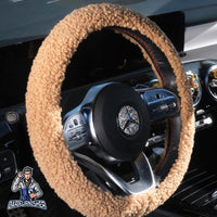 Thumbnail for Steering Wheel Cover - Plush Teddy Texture