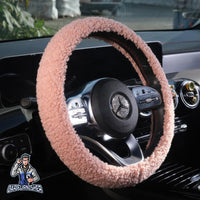Thumbnail for Steering Wheel Cover - Plush Teddy Texture