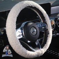 Thumbnail for Steering Wheel Cover - Plush Teddy Texture