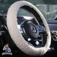 Thumbnail for Steering Wheel Cover - Plush Teddy Texture