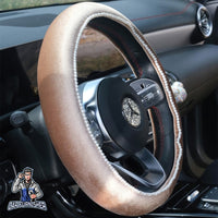 Thumbnail for Steering Wheel Cover - Velvet Pearl Beige Fabric