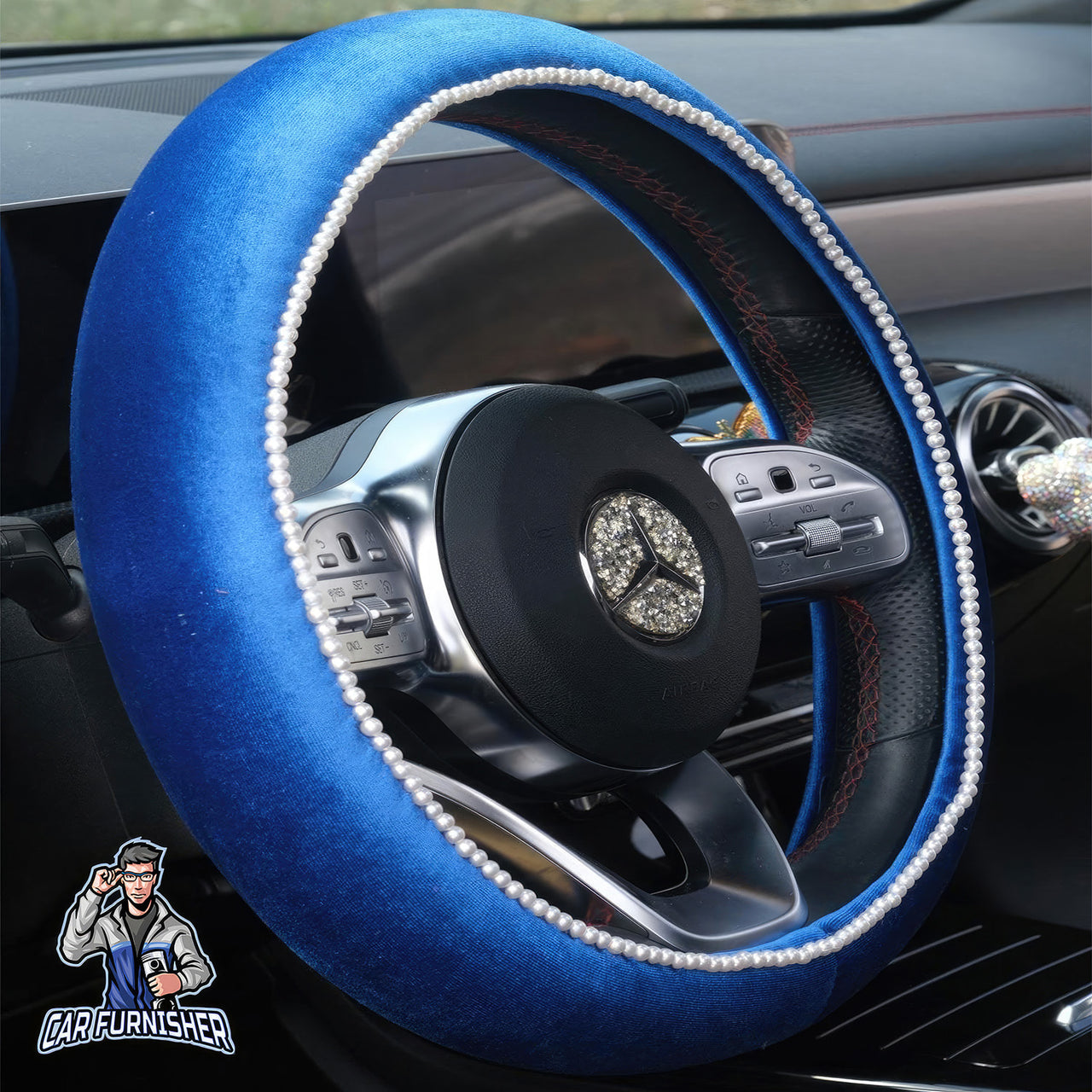 Steering Wheel Cover - Velvet Pearl