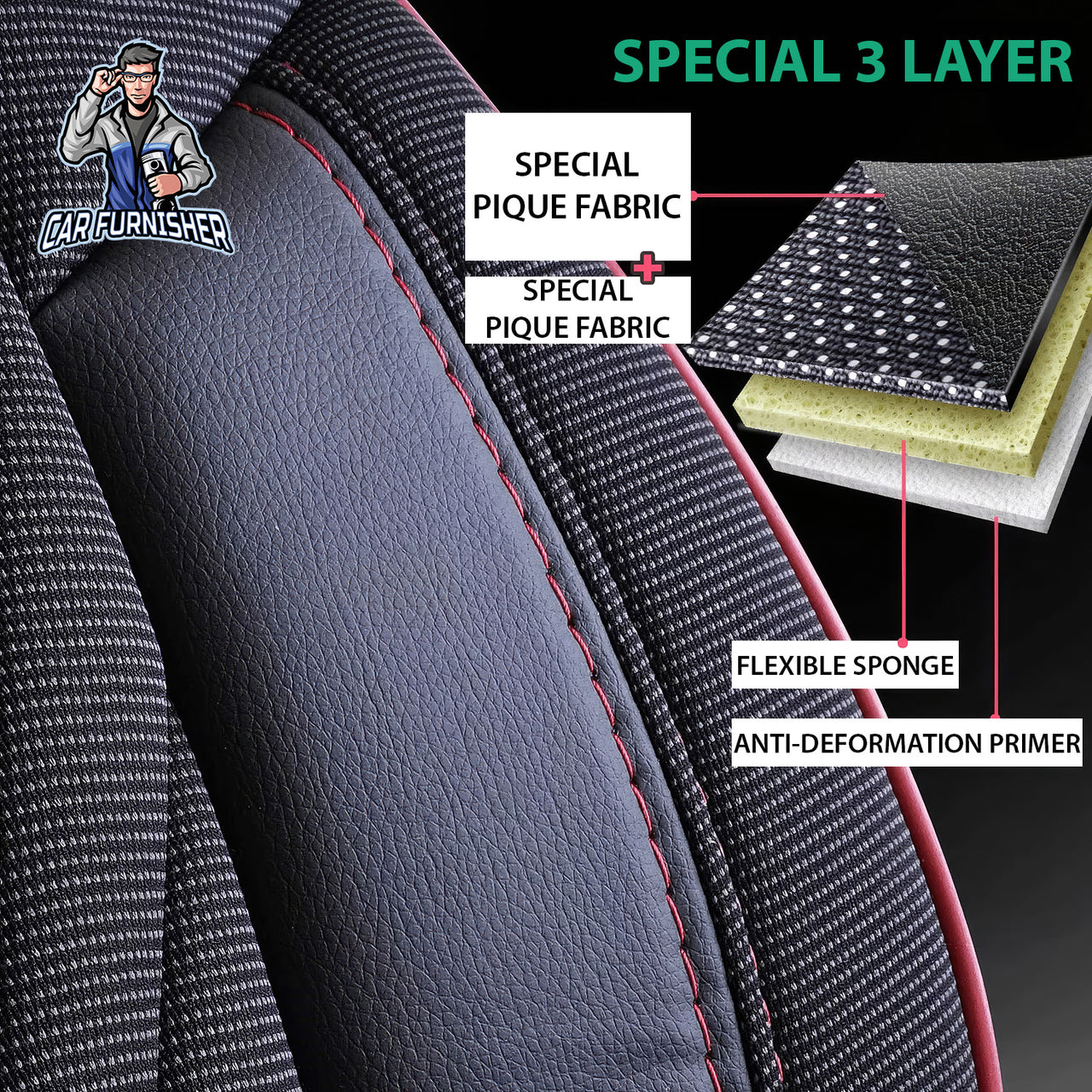 Car Seat Cover Set - Vienna Design