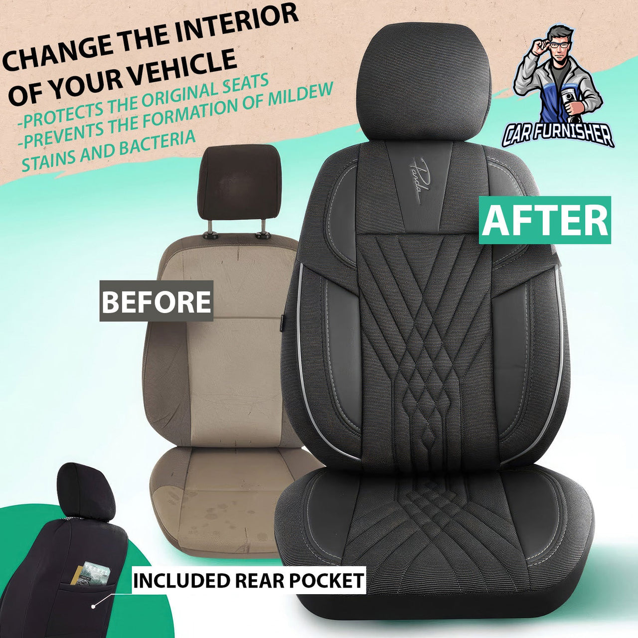 Hyundai Click Seat Covers Vienna Design