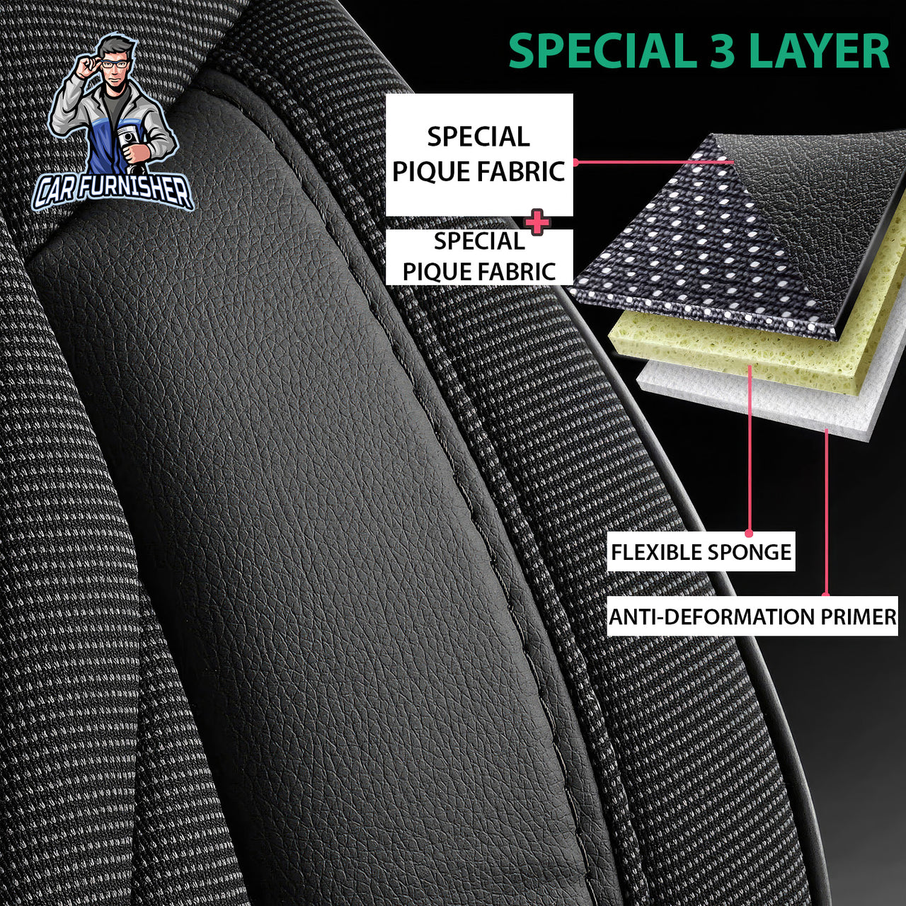 Car Seat Cover Set - Vienna Design