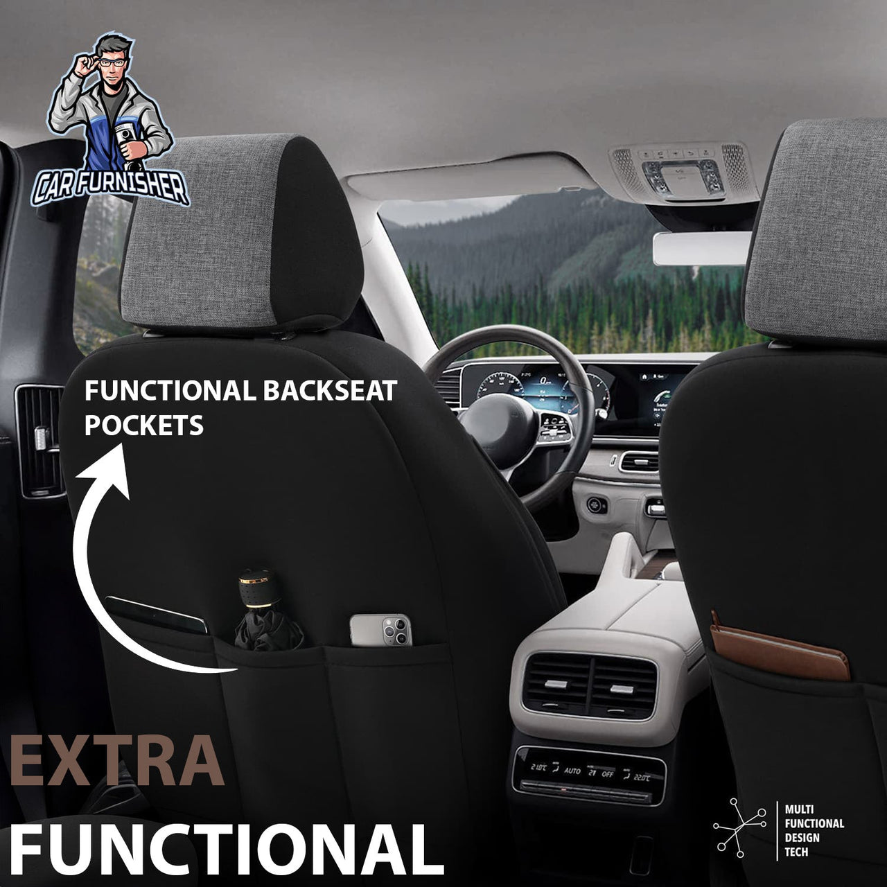 Hyundai Kona Seat Covers Voyager Design