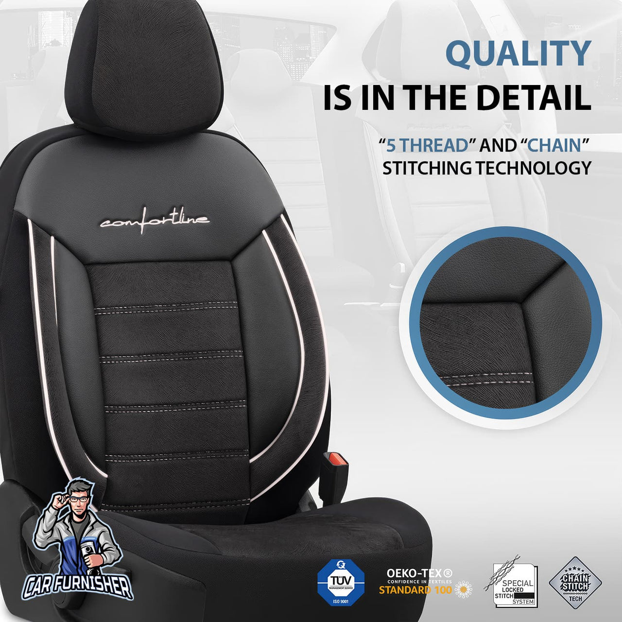 Audi A1 Seat Covers Comfortline Design