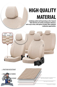Thumbnail for Fiat Qubo Seat Covers Seat Covers Tokyo Leather Design