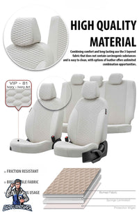 Thumbnail for Fiat Qubo Seat Covers Seat Covers Tokyo Foal Feather Design