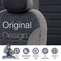 Thumbnail for Volvo V70 Seat Cover Original Jacquard Design Blue Jacquard Fabric