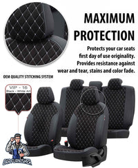 Thumbnail for Volkswagen ID.4 Seat Cover Camouflage Waterproof Design Smoked Leather & Foal Feather