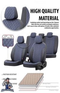 Thumbnail for Fiat Qubo Seat Covers Seat Covers Madrid Foal Feather Design