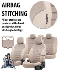 Thumbnail for Fiat Qubo Seat Covers Seat Covers London Foal Feather Design