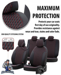Thumbnail for Fiat Qubo Seat Covers Seat Covers Amsterdam Leather Design