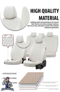 Thumbnail for Fiat Qubo Seat Covers Seat Covers Amsterdam Leather Design