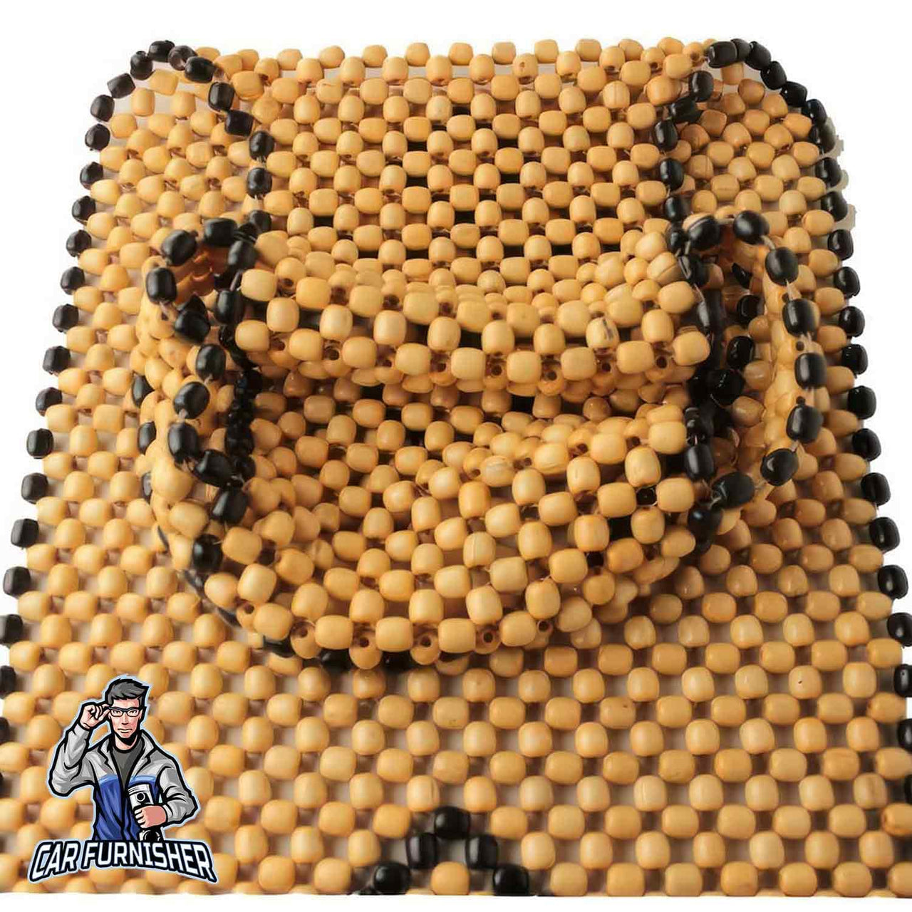 Real Wood Beaded Car Seat Cover