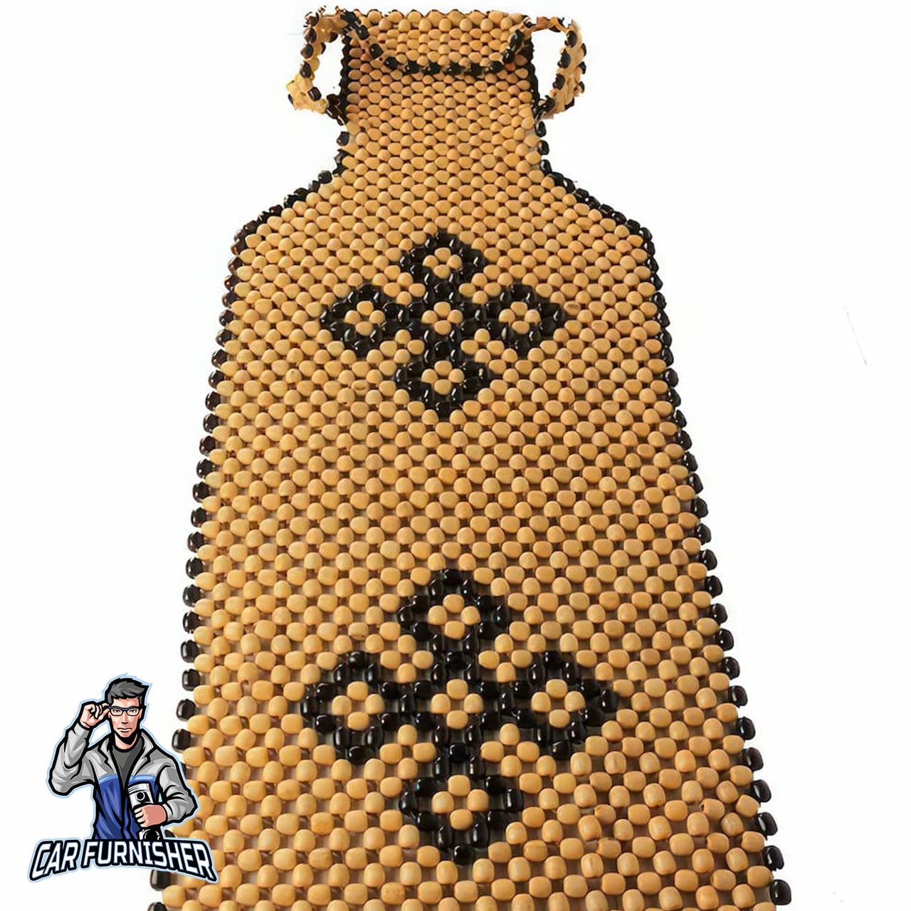 Real Wood Beaded Car Seat Cover