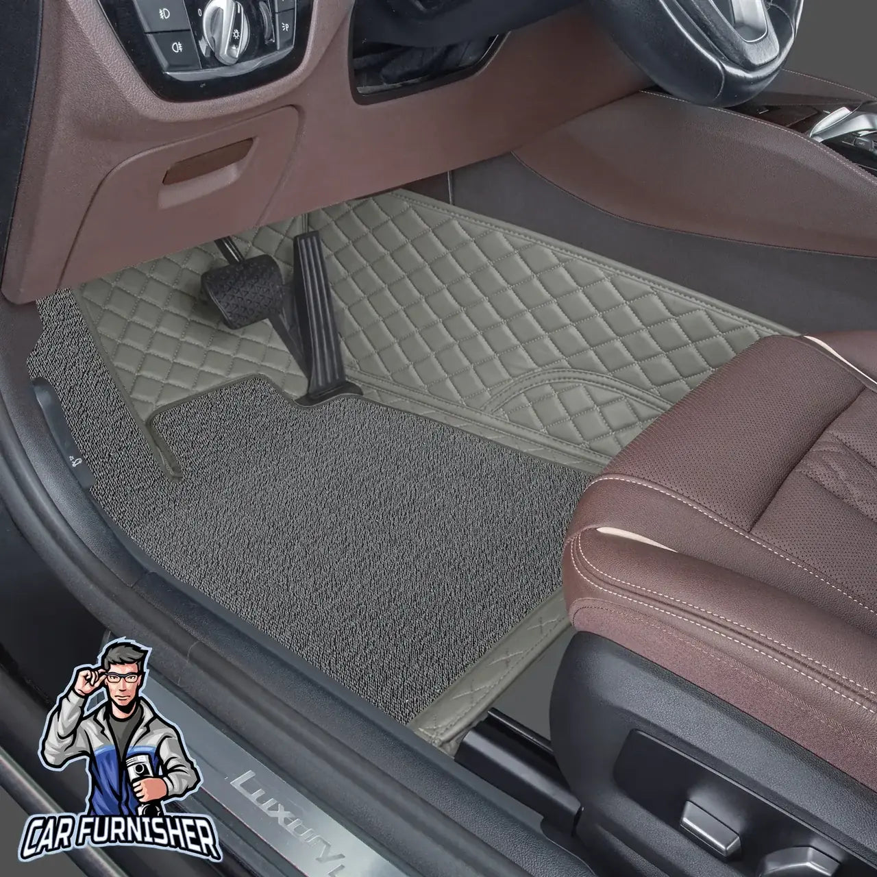Citroen Ds7 Mats - 8D Custom Fit Full Floor Coverage Leather & Rug