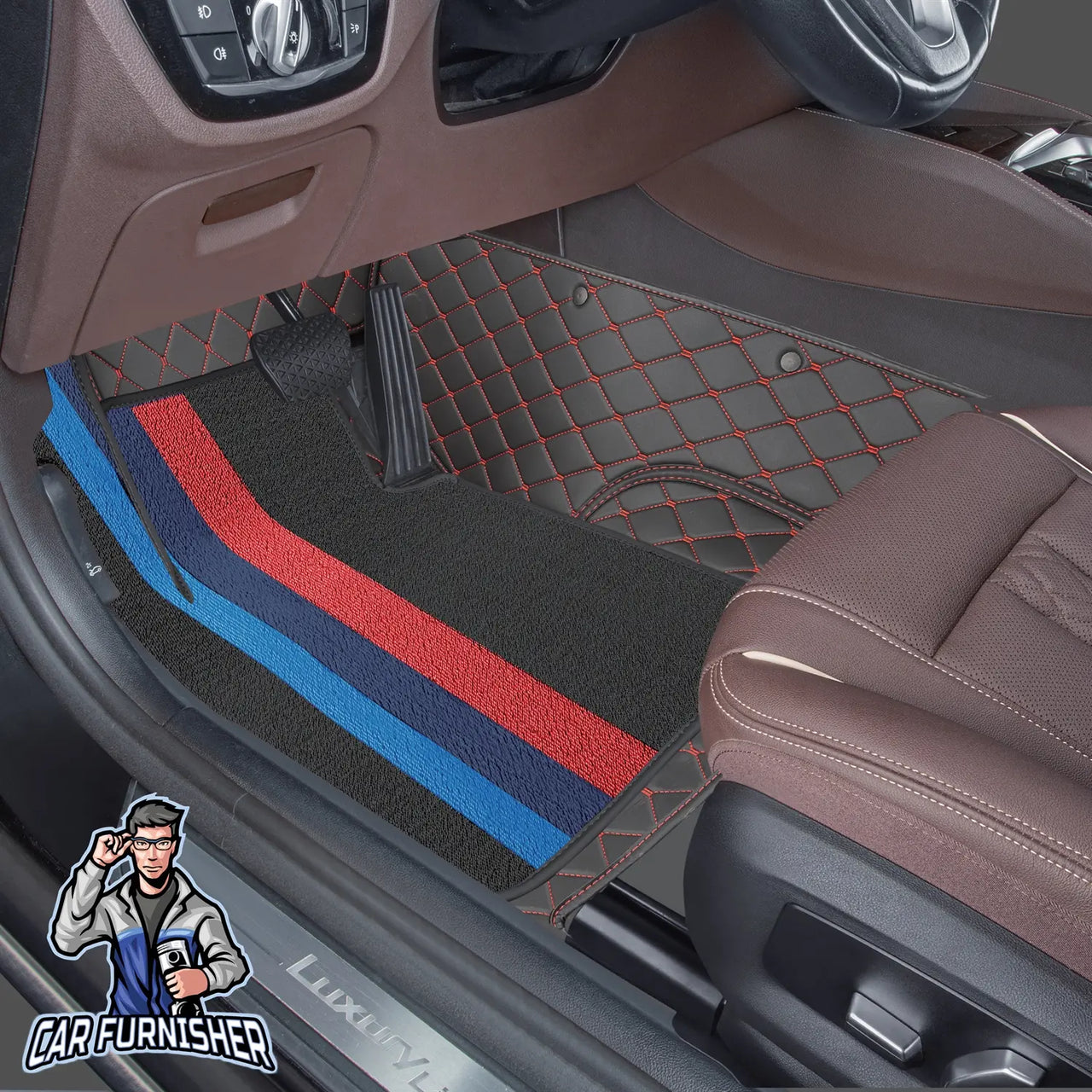 Peugeot Rifter Mats - 8D Custom Fit Full Floor Coverage Leather & Rug