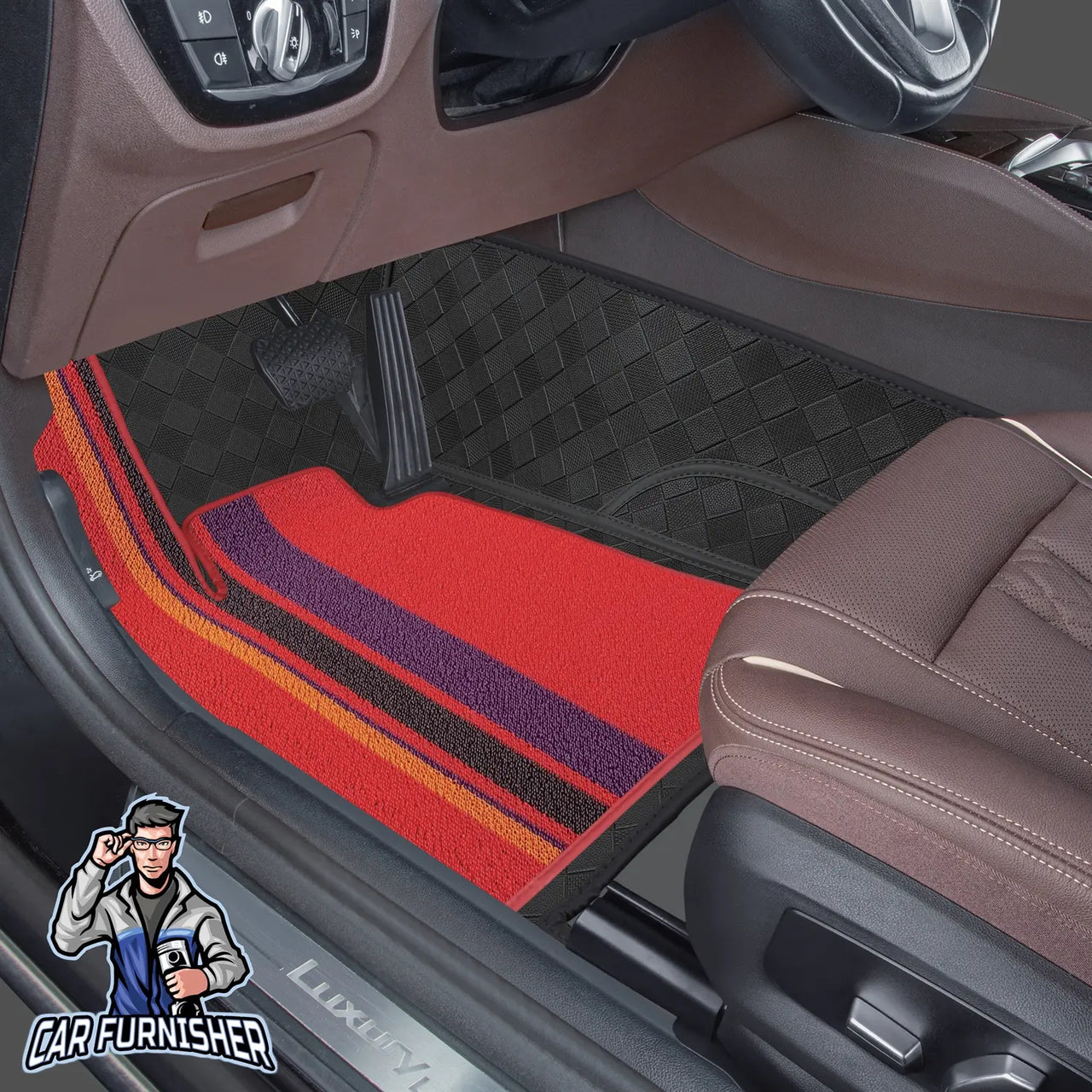 Ford Galaxy Mats - 8D Custom Fit Full Floor Coverage Leather & Rug