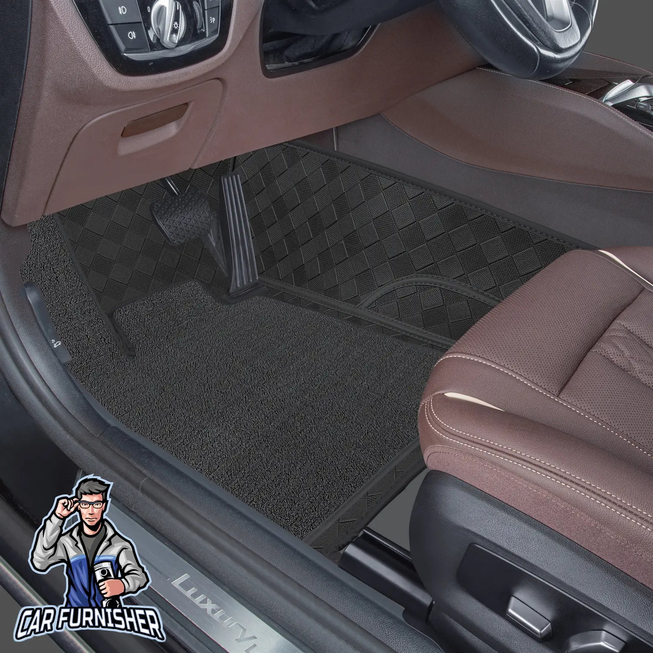 Toyota Corona Mats - 8D Custom Fit Full Floor Coverage Leather & Rug