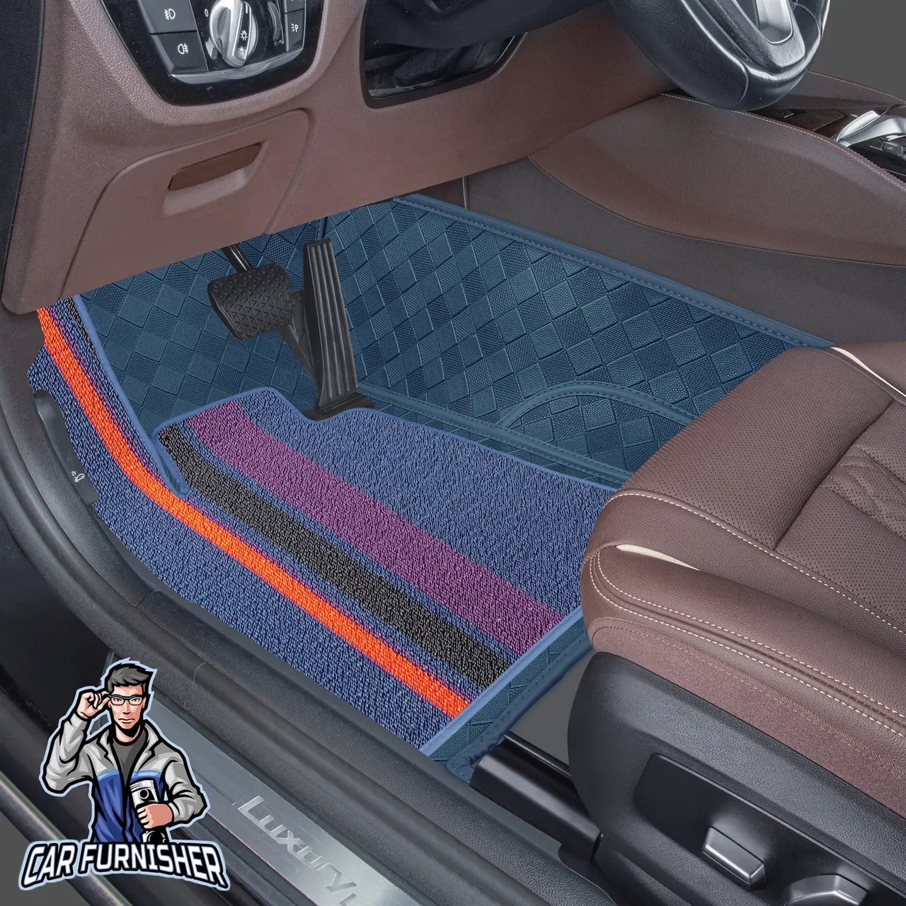 Audi A8 Mats - 8D Custom Fit Full Floor Coverage Leather & Rug