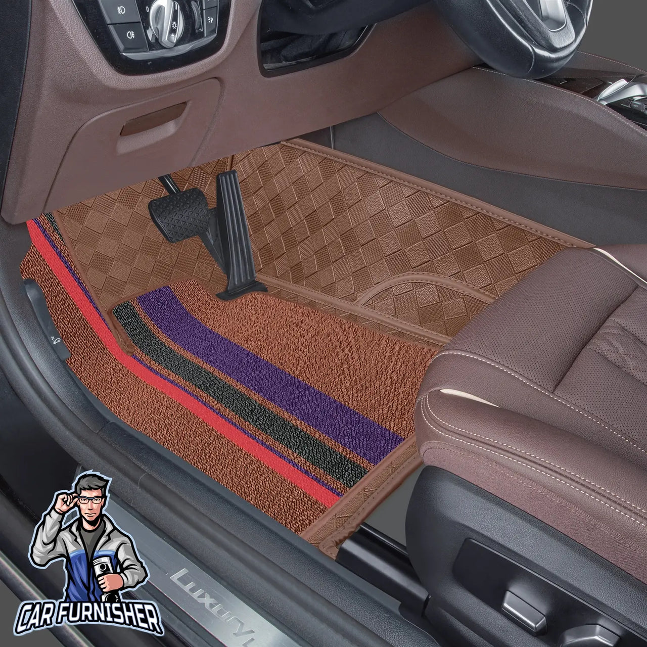 SsangYong Kyron Mats - 8D Custom Fit Full Floor Coverage Leather & Rug