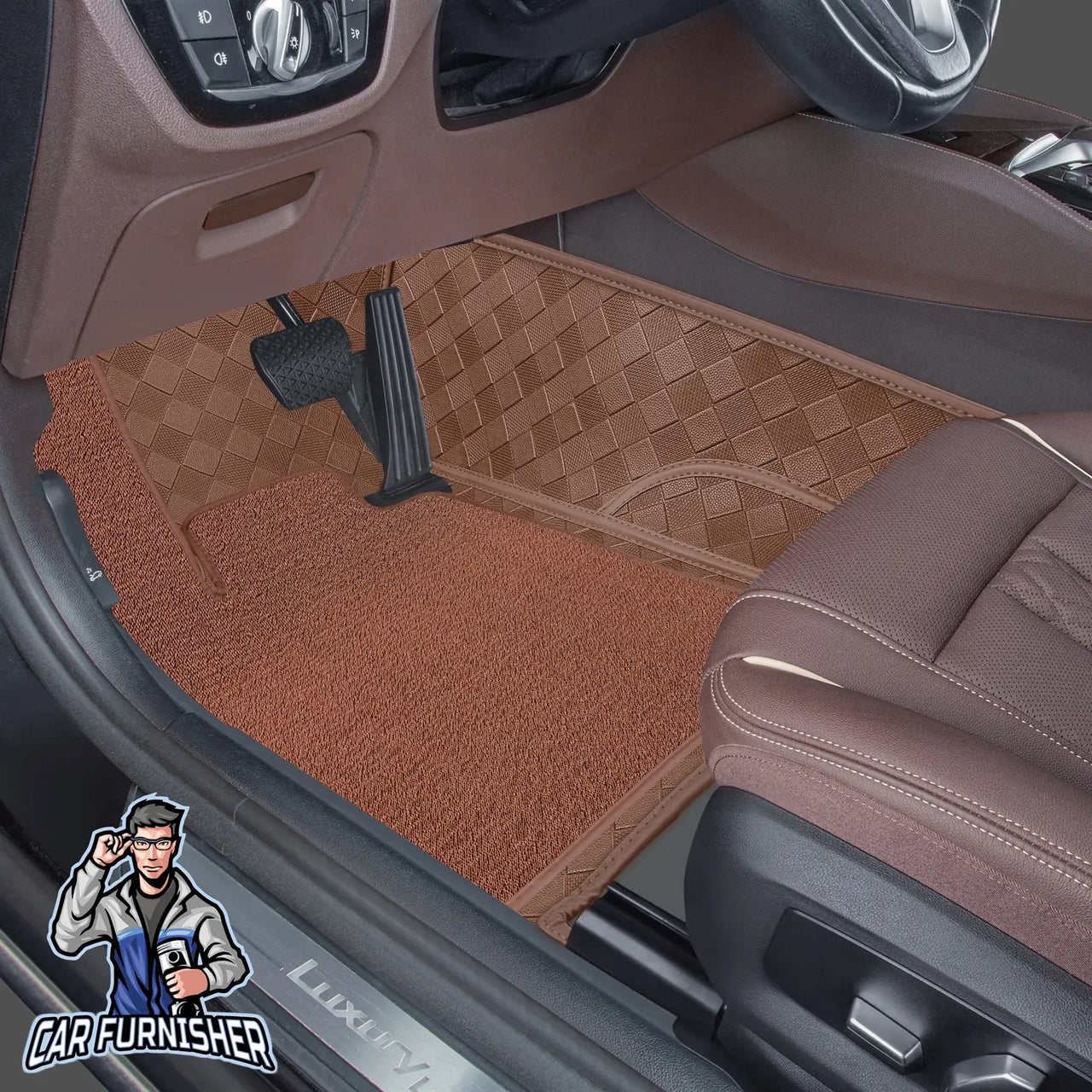 Renault Latitude Mats - 8D Custom Fit Full Floor Coverage Leather & Rug