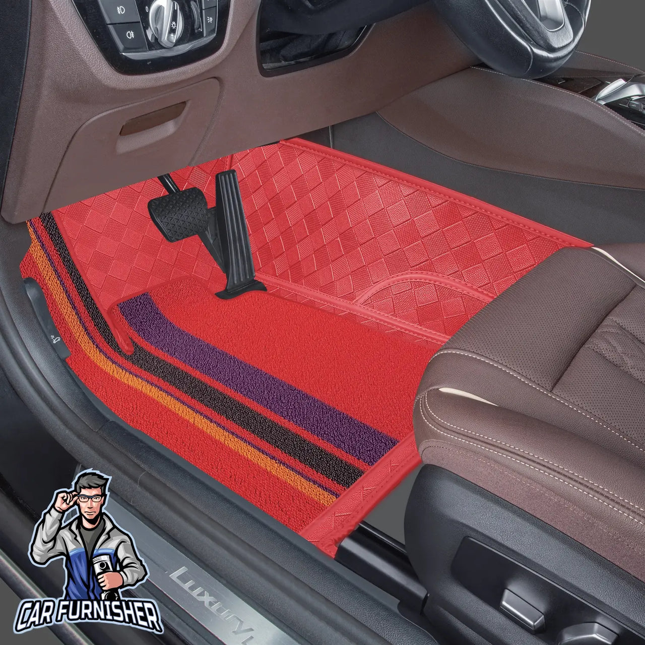 Audi Q8 Mats - 8D Custom Fit Full Floor Coverage Leather & Rug