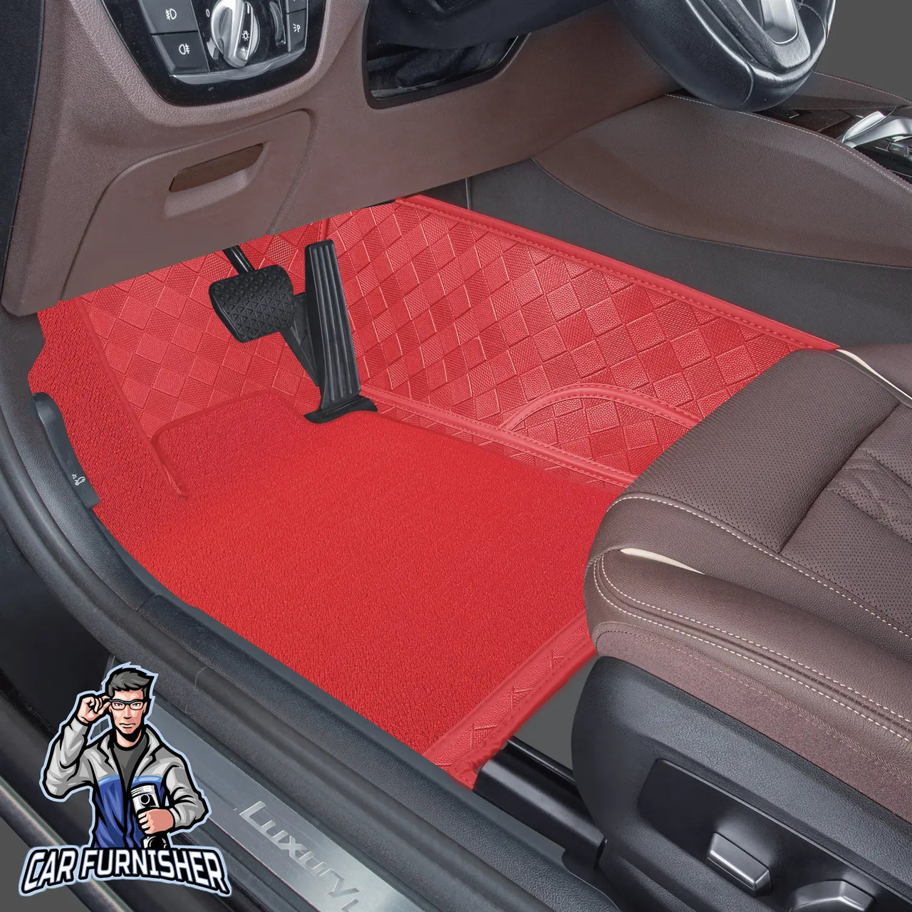 Seat Cordoba Mats - 8D Custom Fit Full Floor Coverage Leather & Rug