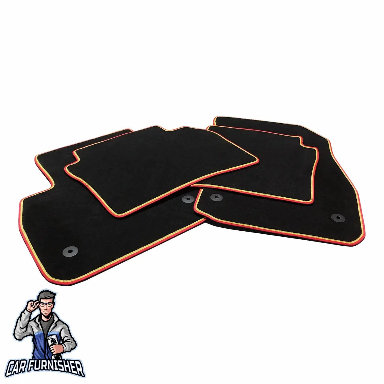 McLaren MP4 Mats - Custom Fit Carpet & Velour Multi Color Rim